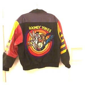 Vintage Looney Tunes Leather Jacket